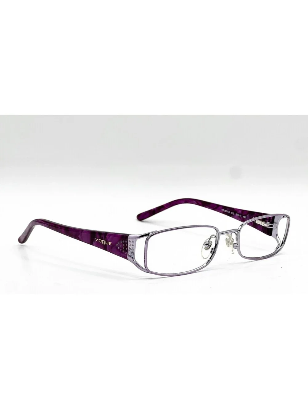 Vogue VO 3671-B 612 Light Violet Rectangle Authentic Eyeglass Frames 53-17